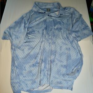 Callaway Light Blue Patterned Polo